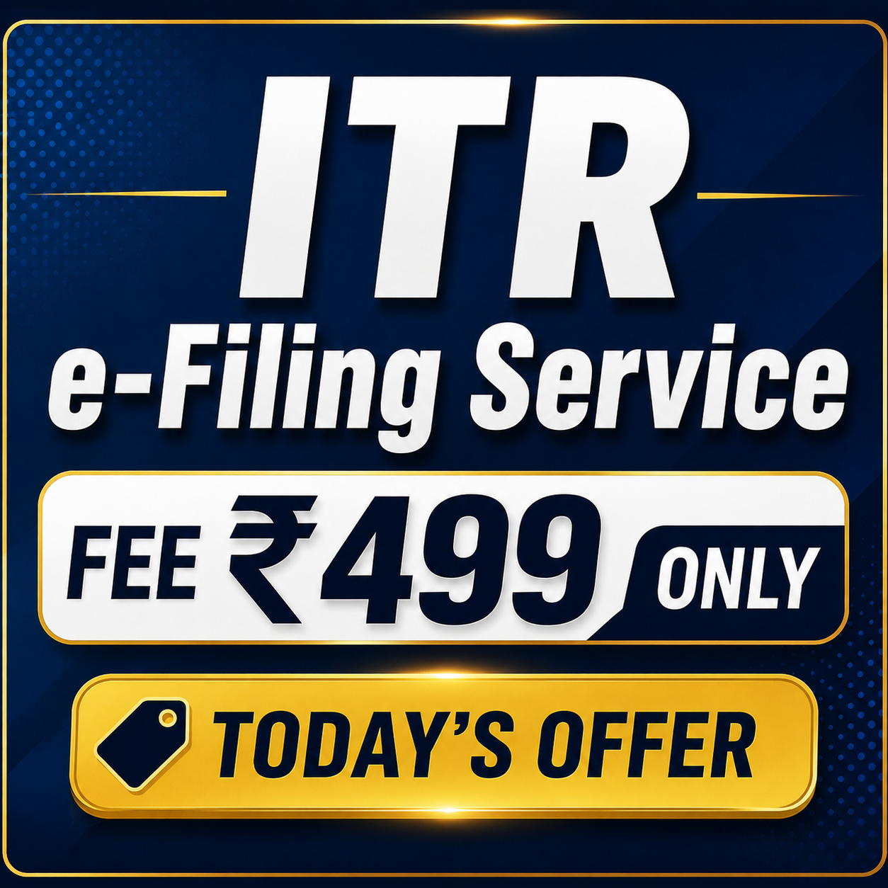 image of the tax filing fee in India